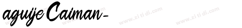 aguije Caiman字体转换